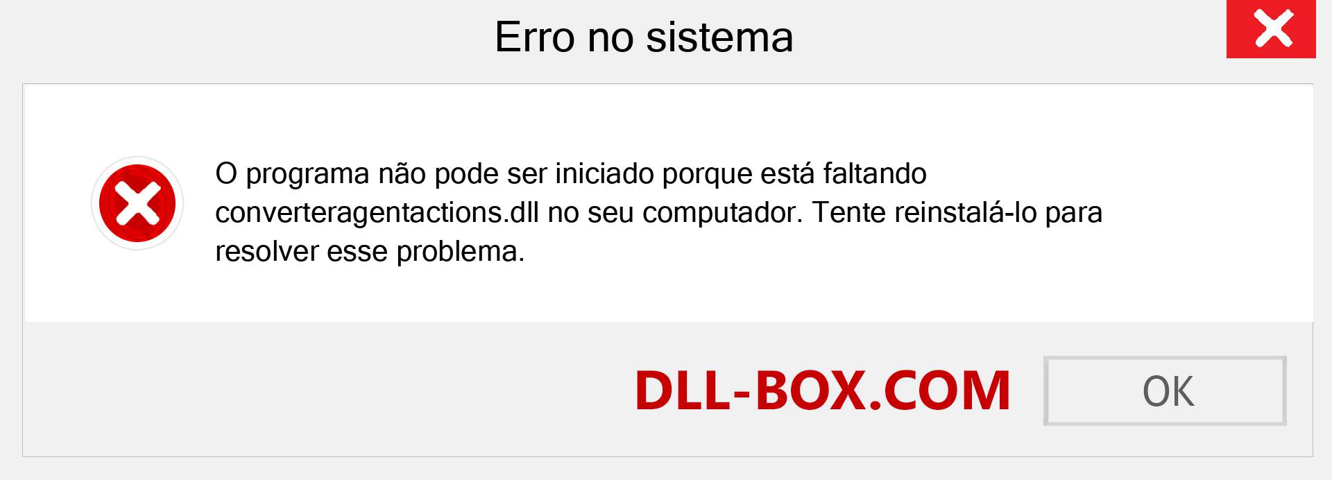 Arquivo converteragentactions.dll ausente ?. Download para Windows 7, 8, 10 - Correção de erro ausente converteragentactions dll no Windows, fotos, imagens